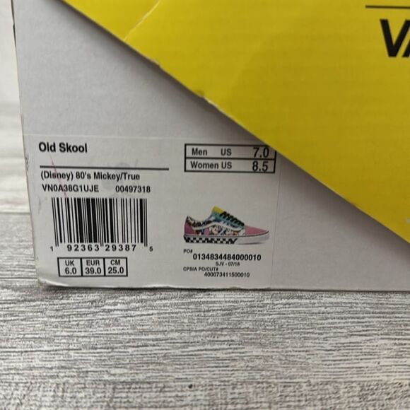 Disney x Vans Collab Old Skool 80’s Mickey/True Size 8.5 EUC - Picture 15 of 16